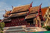 Chiang Mai - The Wat Phra Singh temple. The ho trai (temple library). 